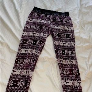 PINK holiday leggings